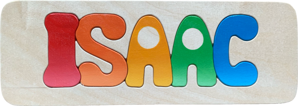 Namenspuzzle einfach (Farbverlauf)