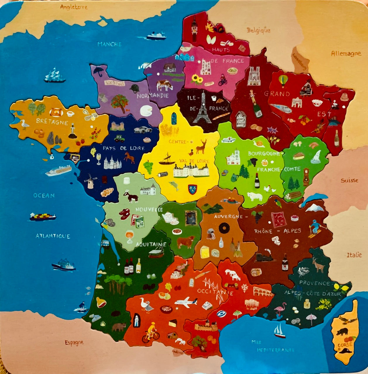 Carte de France puzzle